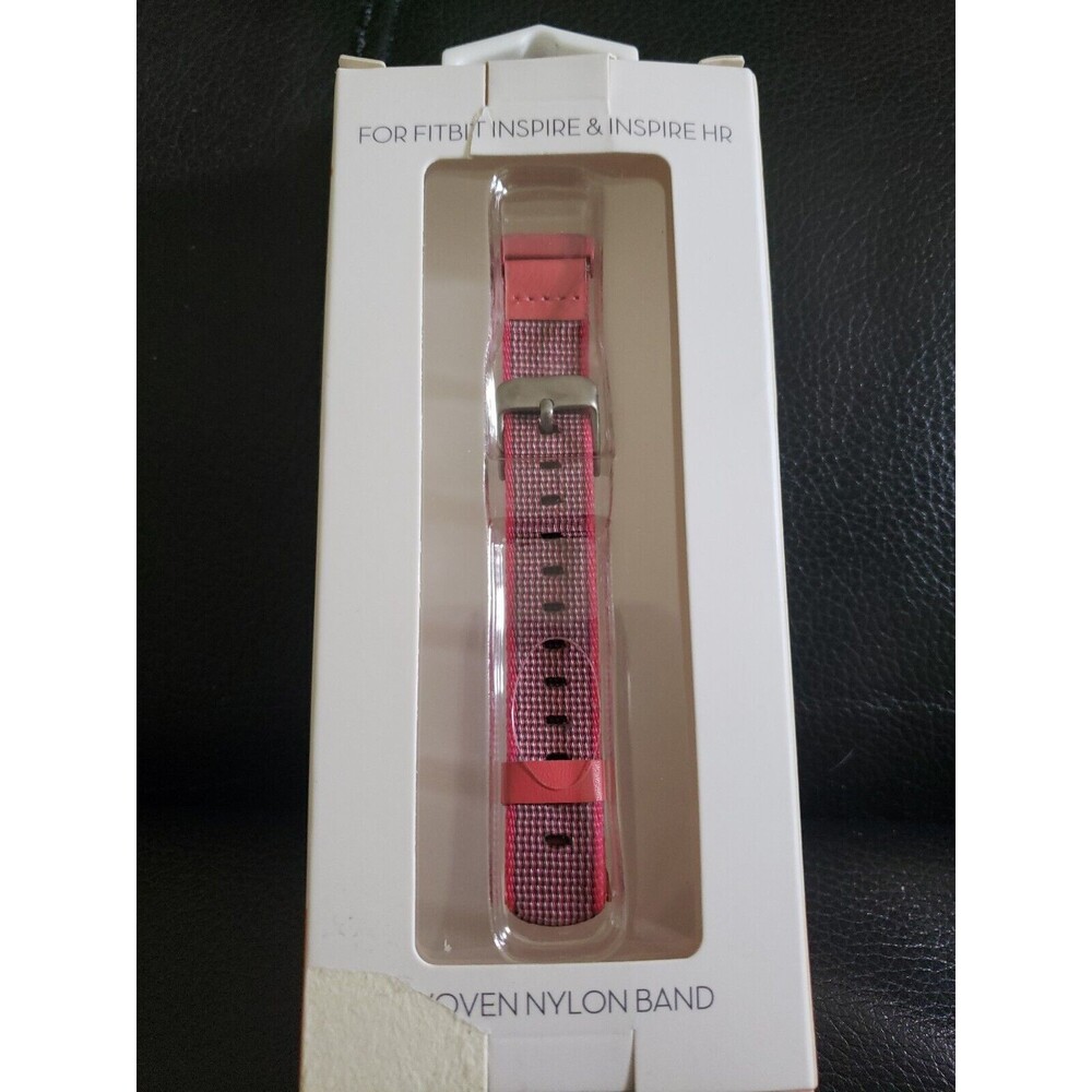 PINK WITHit Woven Nylon Band For Fitbit Inspire & Inspire HR  Pink - NEW OPE BOX